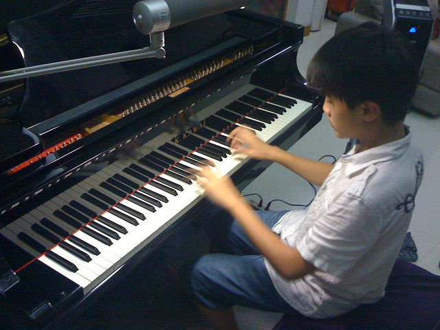 Davide helping to mixdown "Chorus of Echoes"